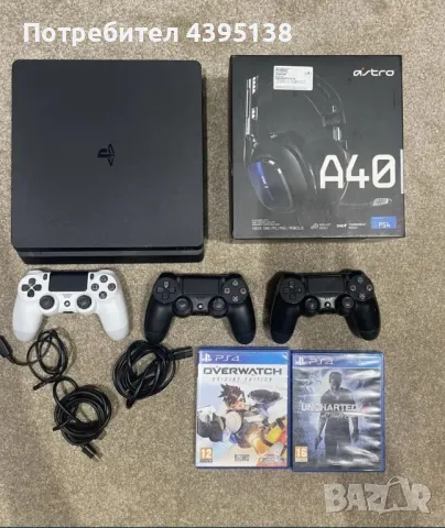 Ps 4 slim 500GB 1 Konsole 2 games disk, снимка 1 - Външни батерии - 49213751