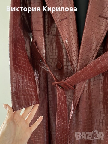 Coat кожено манто, снимка 6 - Якета - 53101547