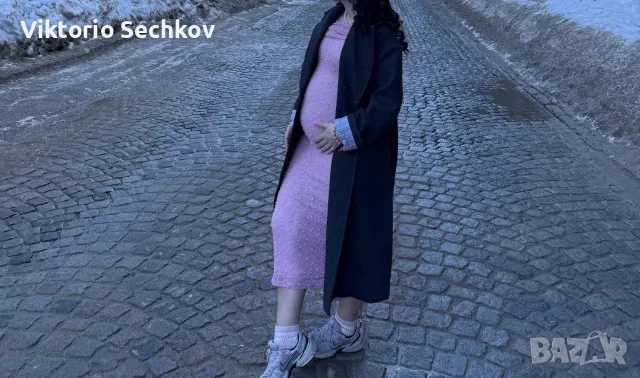 Дълга розова рокля , снимка 3 - Рокли - 56087429