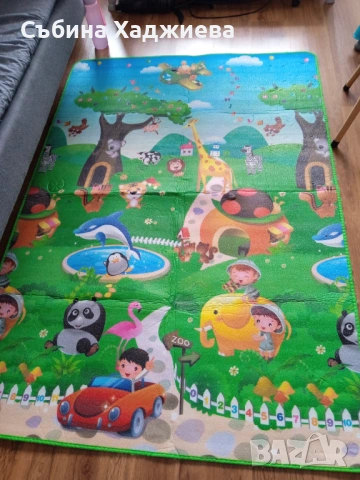 Килимче за игра с две лица 125/185см, снимка 2 - Игри и пъзели - 53702845