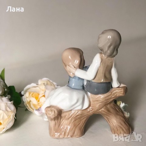 Порцеланова фигурка «Деца на дънер «, снимка 6 - Статуетки - 41329831