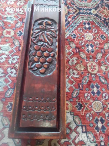 Продавам кутия за вино, дърворезба, снимка 5 - Други - 7067133