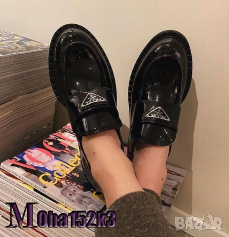 дамски мокасини от естествена кожа prada, снимка 2 - Маратонки - 51454471