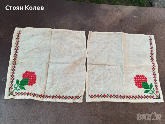 стари ръчно бродирани кърпички , снимка 6 - Антикварни и старинни предмети - 50036695