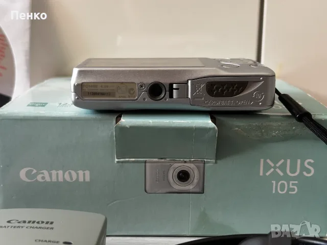 фотоапарат Canon IXUS 105 – като нов, пълен оригинален комплект, снимка 7 - Фотоапарати - 55899488
