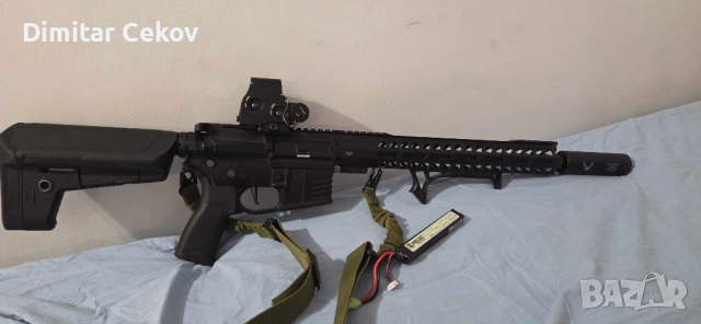 DELTA ARMORY AR15 ИДВА С БЪРЗОМЕР (НАПРАВЕНА/ЪПГРЕЙДНАТА)260€ 510 лв, снимка 2 - Въздушно оръжие - 52959188