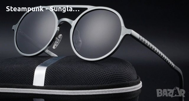 2 цвята Дизайнерски ретро метални слънчеви очила Steampunk Unisex 2023, снимка 5 - Слънчеви и диоптрични очила - 39415526