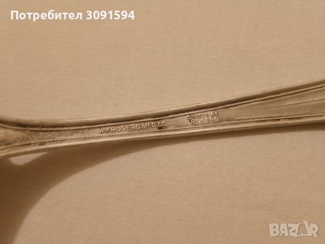 Стара лъжица за сервиране във формата на мида , снимка 2 - Антикварни и старинни предмети - 41307763