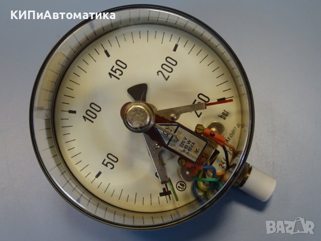 Ел. контактен манометър VEB ф160 250Bar 220V