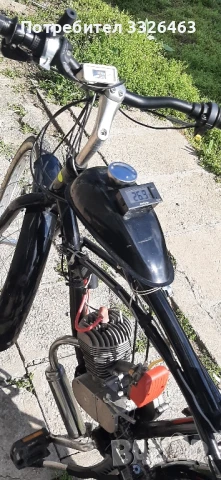 веломотор от германия вкаран .с нови капли и гуми 80кб 550лв, снимка 4 - Части за велосипеди - 50645027