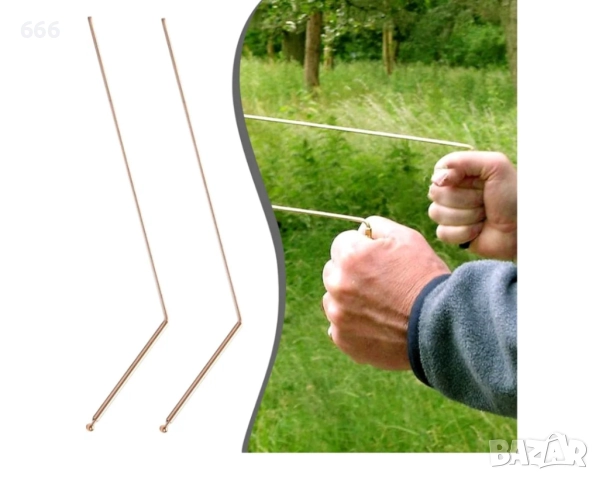  2броя Медни багети за търсене на злато метали и подземна вода високоефективни, снимка 2 - Други - 52941394