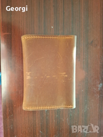 Мек ръчно изработен портфейл от естествена телешка кожа., снимка 4 - Портфейли, портмонета - 52856024