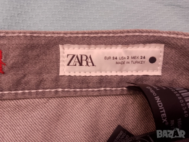 дънки Zara с широки крачоли , снимка 11 - Дънки - 52126931