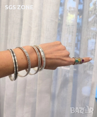 ГОЛЯМА СРЕБЪРНА ГРИВНА 925, снимка 8 - Гривни - 52401052