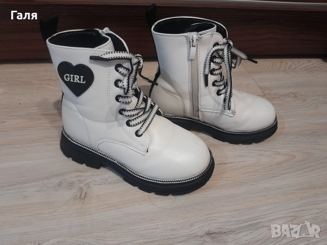 Топли бели детски ботушки №29, снимка 2 - Детски боти и ботуши - 52683008