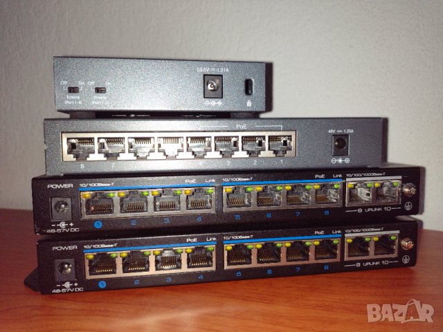 ЛОТ POE CCTV Switch 2x Utepo 2x TP-link, снимка 4 - Суичове - 44173599