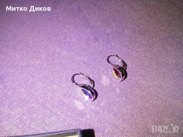 обеци с кристал ОРИГИНАЛЕН на марката Swarovski нови, снимка 8 - Обеци - 51723380