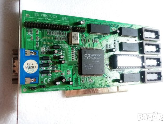 Платка видео карта PCI S3 Virge стар компютър , снимка 2 - Видеокарти - 41631463