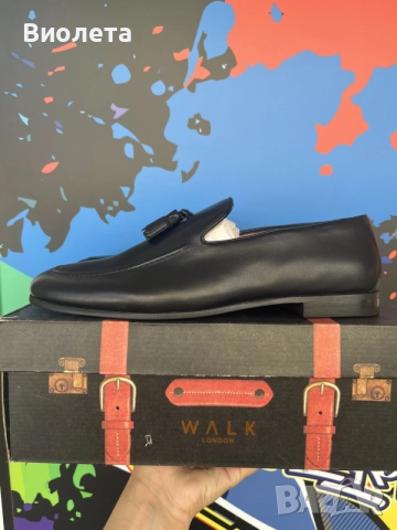 Мъжки мокасини Walk London номер 44, снимка 2 - Мокасини - 56071076