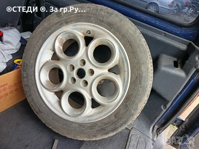Оригинални джанти Alfa Romeo 16" (Speedline) с 4 бр. зимни гуми 205/55/16 (Hankook и Continental) , снимка 2 - Гуми и джанти - 55812341