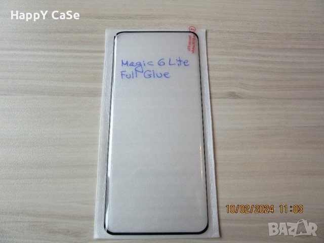 Honor Magic 7 Lite / 7 Pro / 6 Lite / 5 Lite / 4 Pro / 3D ЦЯЛО ЛЕПИЛО Извит стъклен протектор, снимка 8 - Фолия, протектори - 37119686