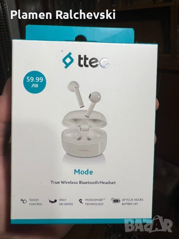 Bluetooth слушалки Tecc