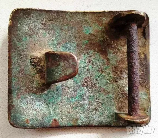 ПРОДАВАМ СТАРА БЪЛГАРСКА БРОНЗОВА ЦАРСКА ВОЕННА ТОКА ЗА КОЛАН , снимка 2 - Антикварни и старинни предмети - 49990751