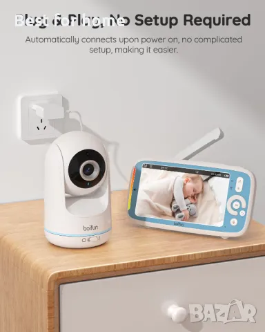 Видео бебефон BOIFUN VB805 - 300 метра, снимка 8 - Бебефони - 48447986