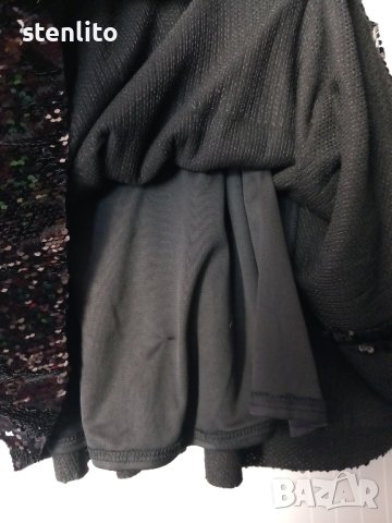ZARA# черна с пайети# НОВА# вечерна рокля# размер XS, снимка 12 - Рокли - 42290496