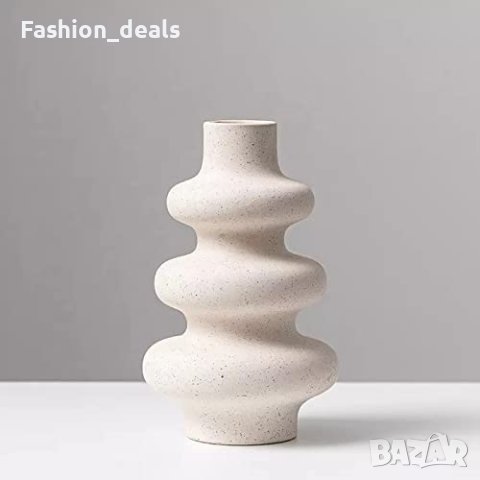 Нова Керамична ваза за цветя модерна луксозна декорация за дом офис, снимка 3 - Декорация за дома - 40840576