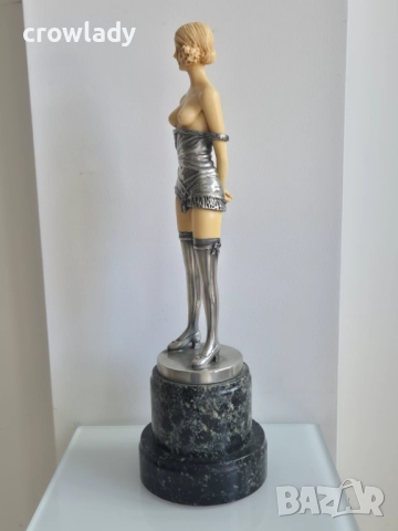 Преди представлението пластика в стил АРТ ДЕКО Argentor Wien, снимка 3 - Антикварни и старинни предмети - 51721846