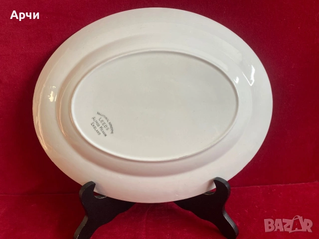 Английско винтидж порцеланово плато, снимка 2 - Чинии - 53837637