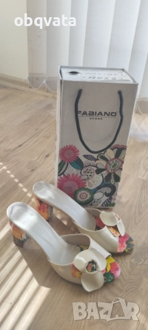 Дамски чехли с ток Fabiano , снимка 2 - Чехли - 51829943