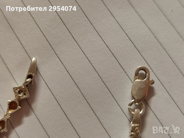 красива сребърна гривна 15лв, снимка 4 - Гривни - 50675302