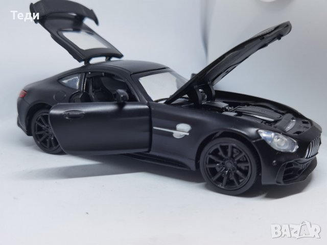Mercedes Benz GTR макет черен, снимка 5 - Колекции - 39698099