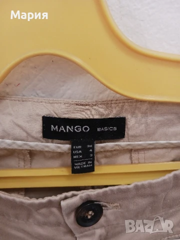 Дамски летен панталон Mango р-36, снимка 4 - Панталони - 50669866