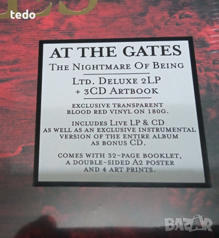 At The Gates – The Nightmare Of Being (2LP Blood Red + 3CD), снимка 2 - Грамофонни плочи - 44925229