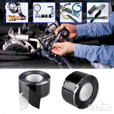 Самозалепваща се силиконова уплътнителна лента черна 25 мм x 3 м, снимка 13 - Други стоки за дома - 53212280