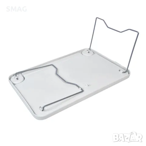 Поднос - Сгъваема Маса Пластмасова Бяла 58x36см S_1146851, снимка 2 - Маси - 50047940