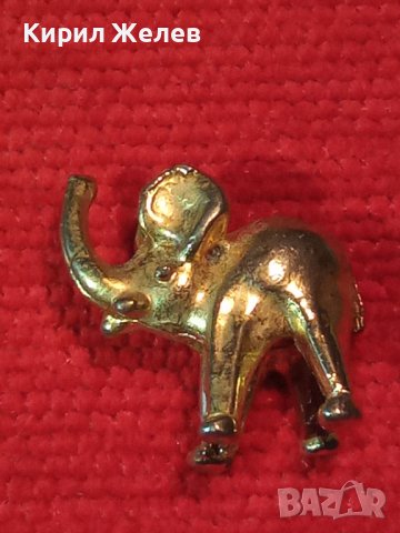 БРОНЗОВО ПОЗЛАТЕНО СЛОНЧЕ СТАРА МЕТАЛНА КОЛЕКЦИОНЕРСКА ФИГУРА СТАТУЕТКА МИНИАТЮРА 26349