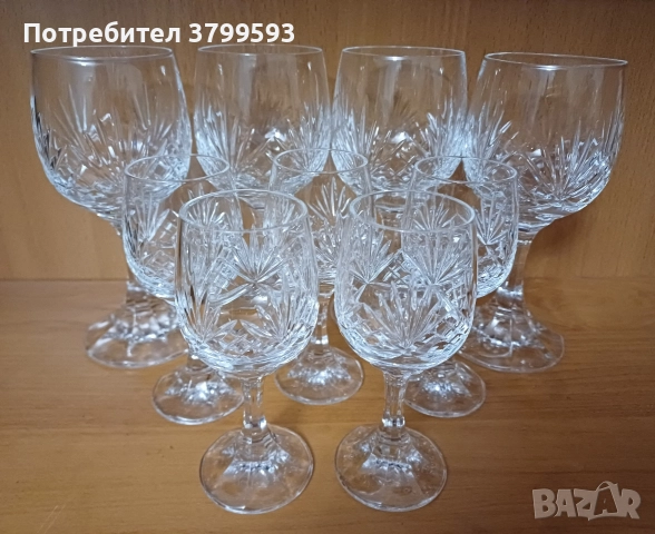 9 кристални чаши