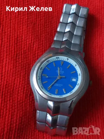 OMEGA PROFESSIONAL 200 METERS СТИЛЕН ИЗИСКАН КВАРЦОВ ЧАСОВНИК ФУНКЦИОНИРАЩ с ВЕРИЖКА 37241, снимка 17 - Мъжки - 40443826