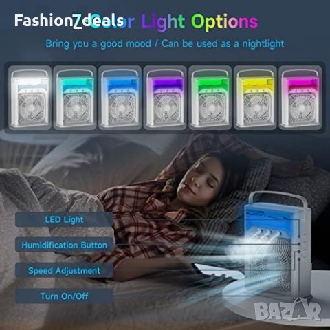 Нов Преносим охладител за въздух Мини климатик/3 скорости/Къмпинг Дом Офис, снимка 3 - Вентилатори - 41587922