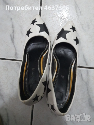 маркови лачени бели обувки, снимка 2 - Дамски ежедневни обувки - 53685733