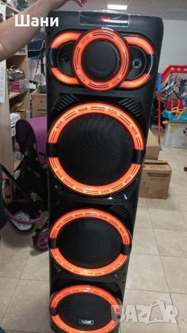 🔊 Парти Тонколона NDR-3270 – 100W Bluetooth Акустична Система с LED и Караоке! 🎉, снимка 2 - Тонколони - 51151426