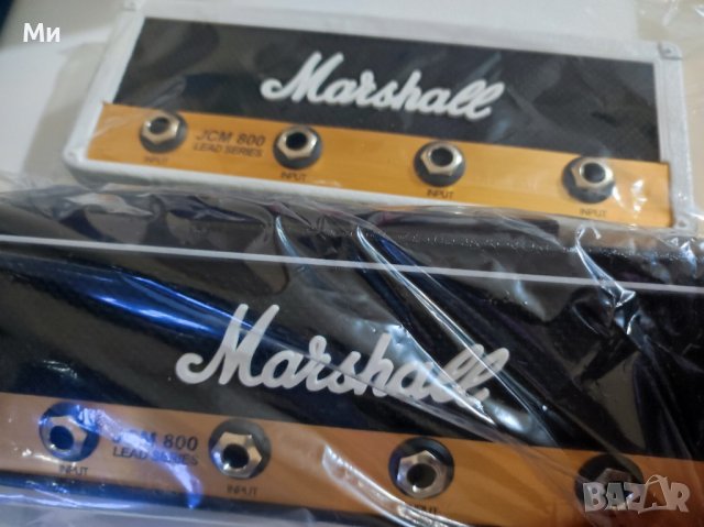 Стенна поставка за ключове, с дизайн на усилвател Marshall, снимка 6 - Декорация за дома - 41223150