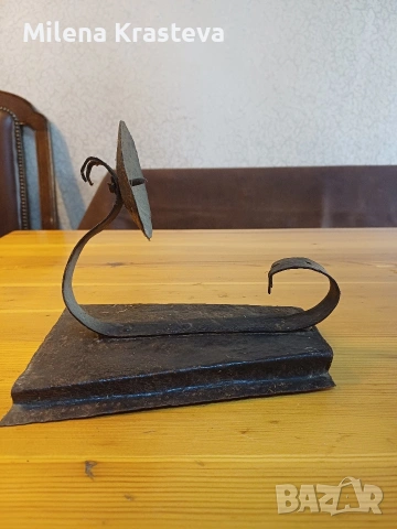 Ръчена изработка свещник, снимка 5 - Антикварни и старинни предмети - 53690359