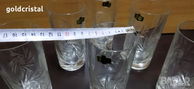 кристални чаши за вода , снимка 7 - Антикварни и старинни предмети - 48562806
