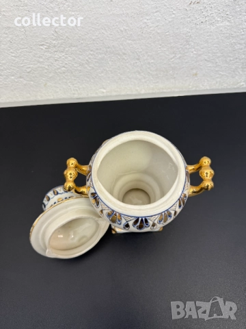 Винтидж порцеланов самовар "Гжел". №7716, снимка 5 - Колекции - 52738626