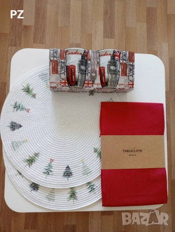 Покривка, чаши, подложки за общо 10 евро